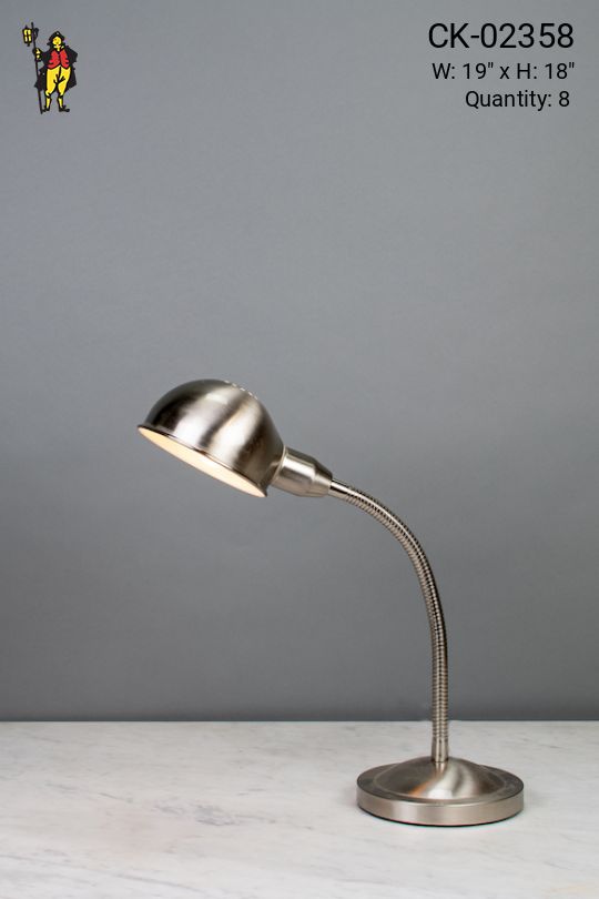 Silver Adjustable Desk Lamp