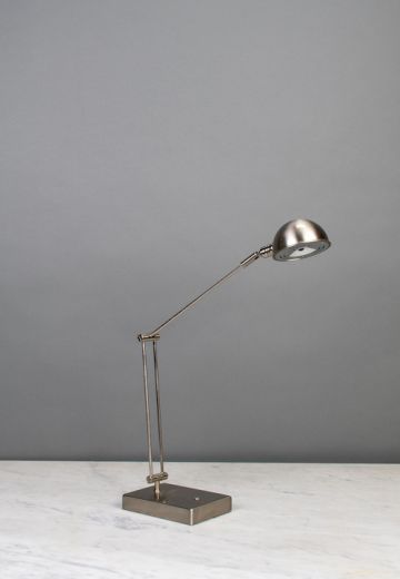 Silver Adjustable Desk Lamp