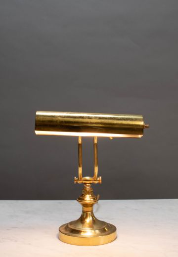Adjustable Brass Desk Lamp