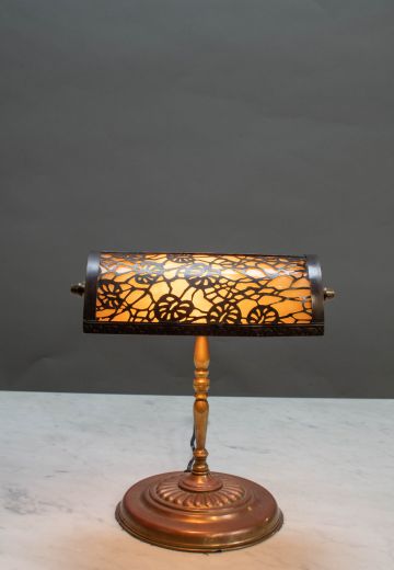 Floral Shaded Desk Lamp