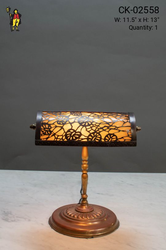Floral Shaded Desk Lamp