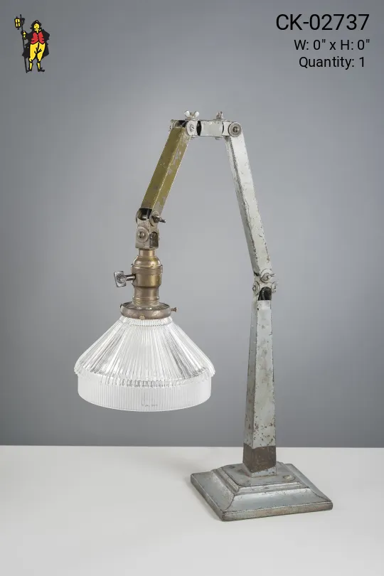 Distressed Steampunk Adjustable Desk Lamp
