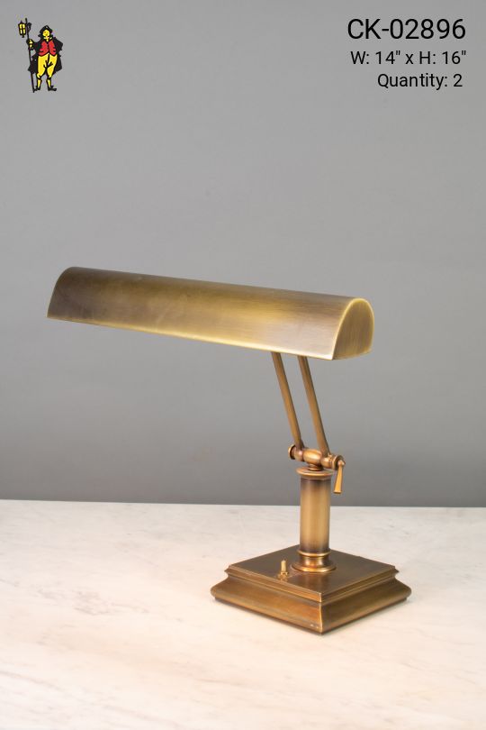 Adjustable Brass Desk Lamp