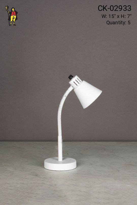 Adjustable White Desk Lamp