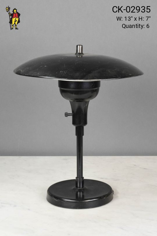 Metal Shaded Black Desk Lamp