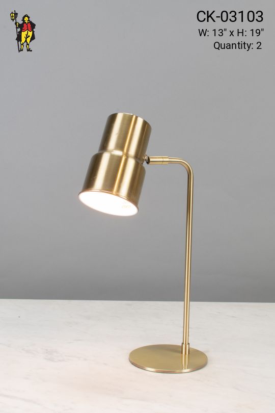 Polished Brass Desk Lamp