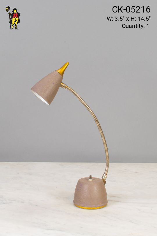 Adjustable Mid-Century Brown Desk Lamp