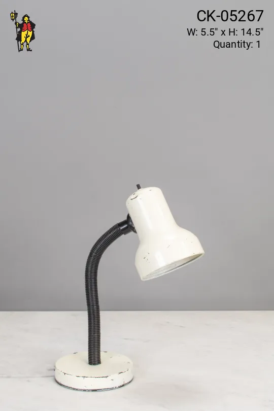 White & Black Adjustable Desk Lamp