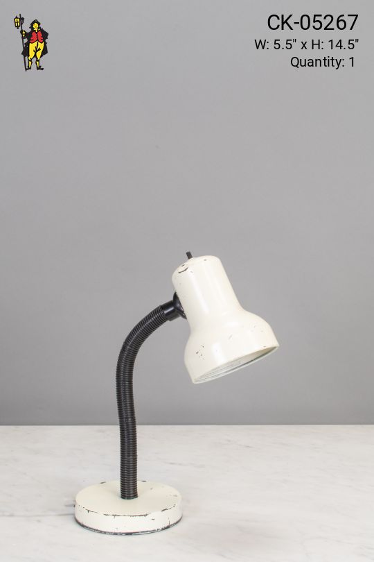 White & Black Adjustable Desk Lamp