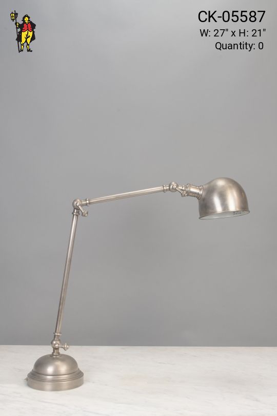 Silver Adjustable Desk Lamp