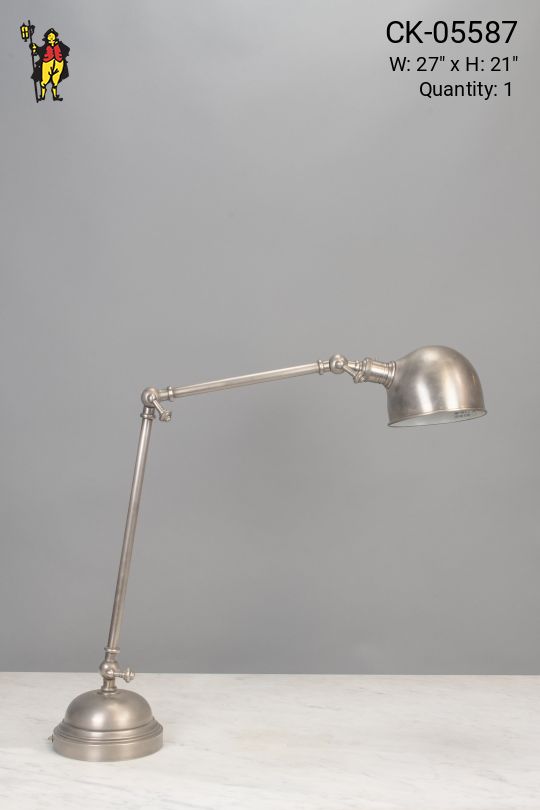 Silver Adjustable Desk Lamp