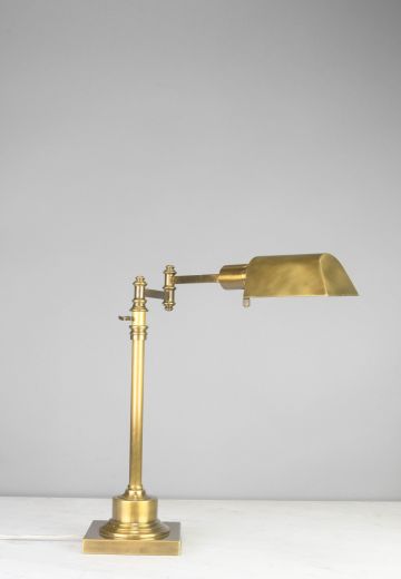 Adjustable Brass Table Lamp