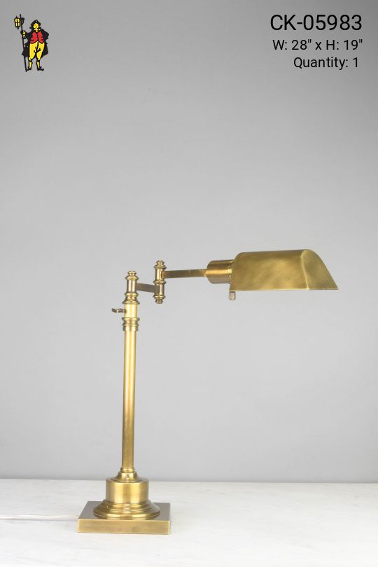 Adjustable Brass Table Lamp