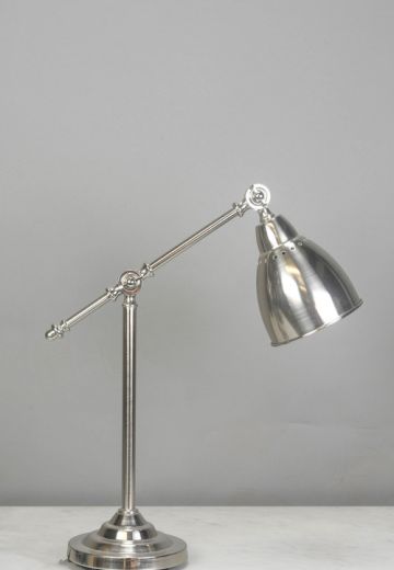 Silver Adjustable Desk Lamp