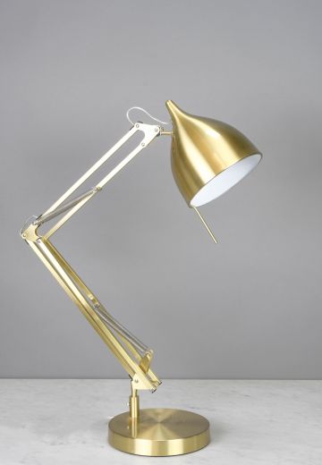 Brass Adjustable Desk Lamp