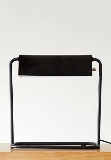 Black Metal Shaded Desk Lamp