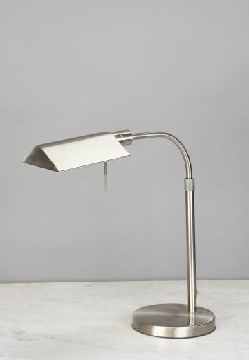 Adjustable Nickel Halogen Desk Lamps