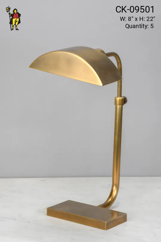 Adjustable Modern Brass Desk Lamp