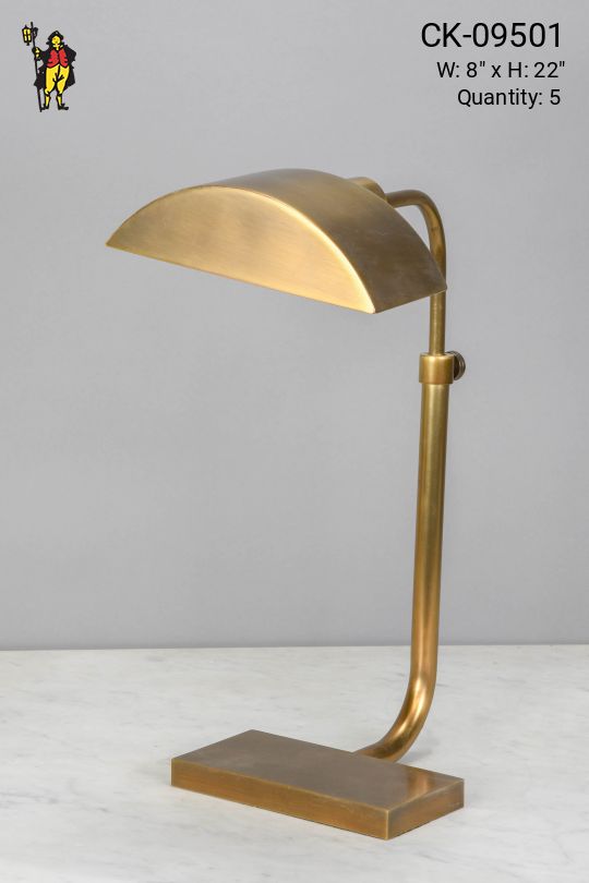 Adjustable Modern Brass Desk Lamp