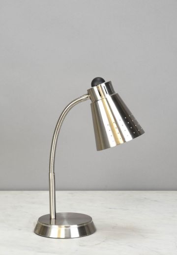 Nickel Gooseneck Desk Lamp