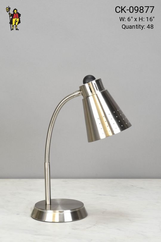 Nickel Gooseneck Desk Lamp
