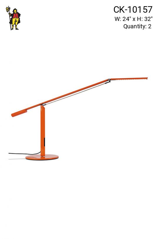 Orange Adjustable LED Desk Lamp