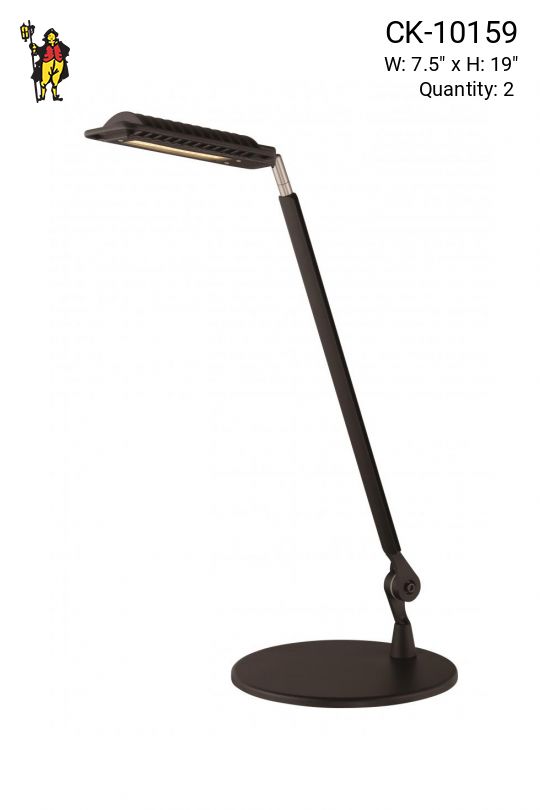 Black Adjustable LED Desk Lamp
