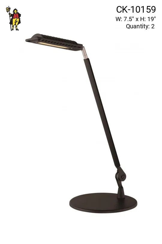 Black Adjustable LED Desk Lamp