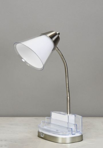 Organizer Gooseneck Desk Lamp