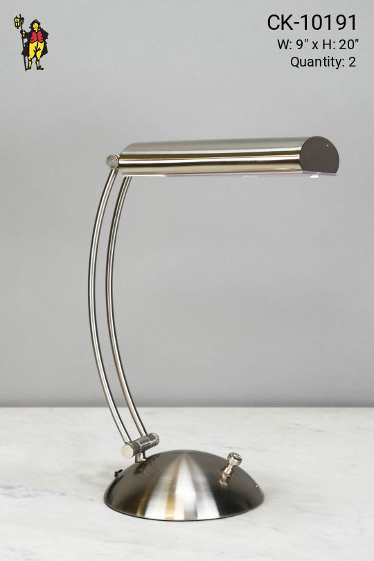 Nickel Fluorescent Desk Lamp