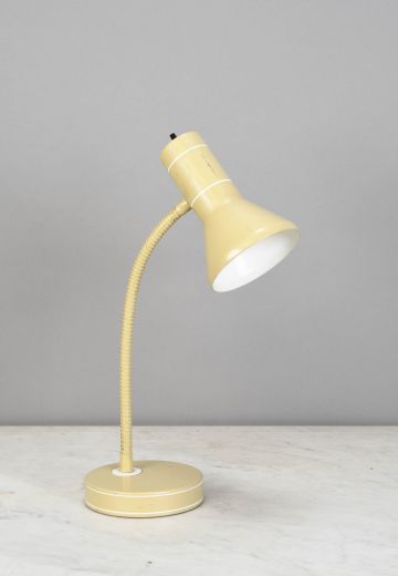 Beige Gooseneck Desk Lamp