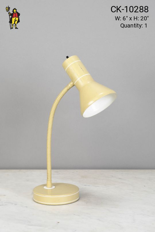 Beige Gooseneck Desk Lamp