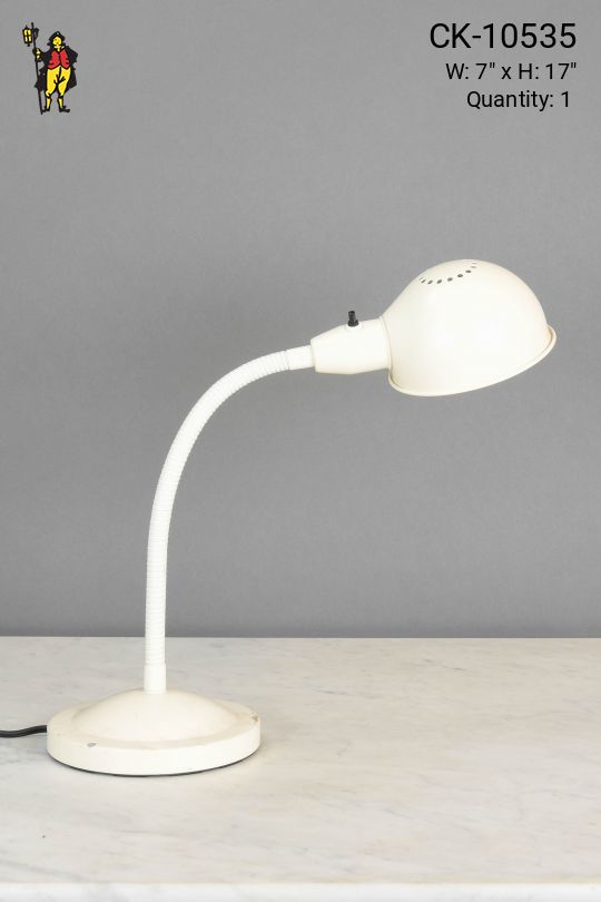 White Gooseneck Desk Lamp
