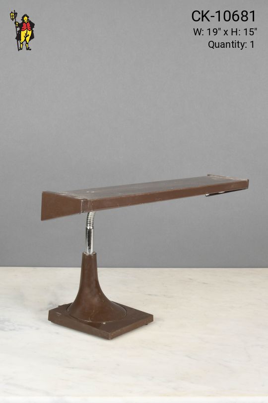 Mid Century Brown Gooseneck Desk Lamp
