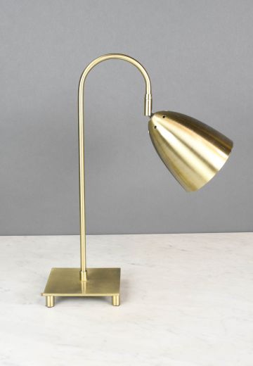 Adjustable Contemporary Brass Desk Lamp