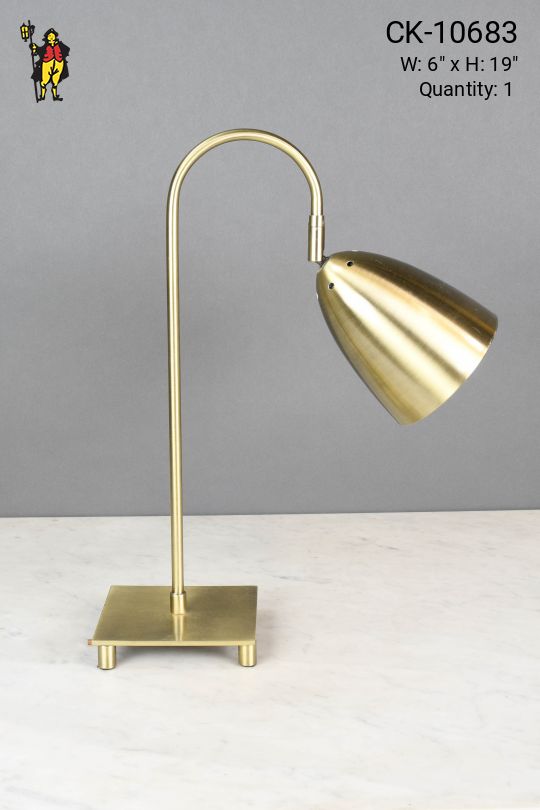 Adjustable Contemporary Brass Desk Lamp