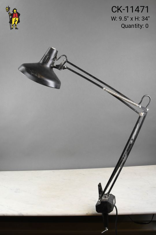 Clamp Adjustable Black Desk Lamp