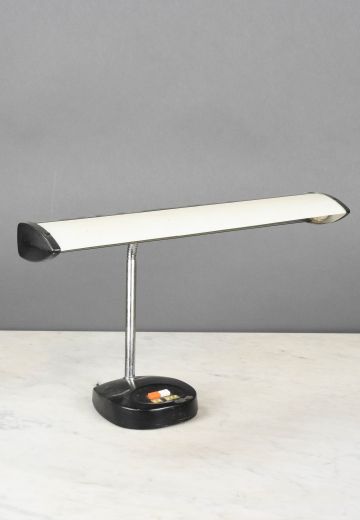 Black & White Fluorescent Desk Lamp