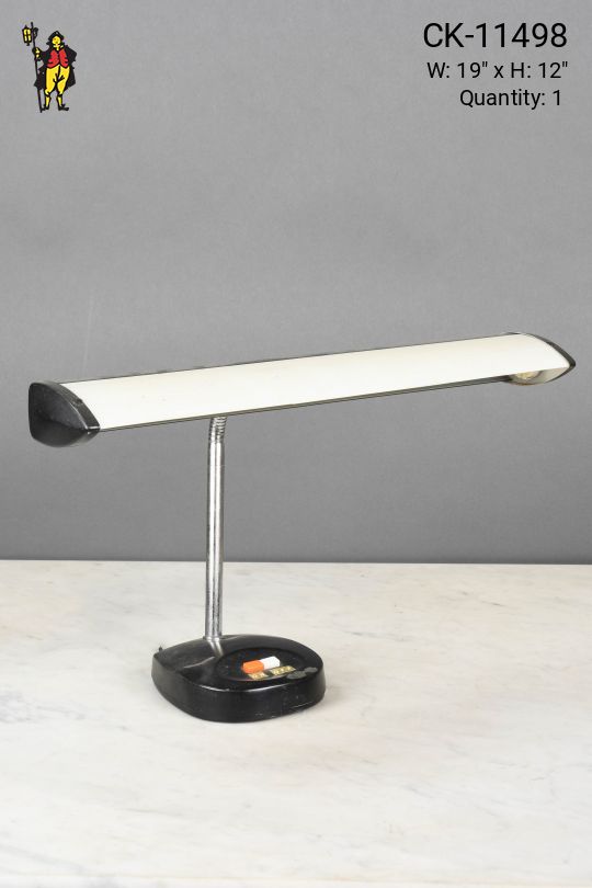 Black & White Fluorescent Desk Lamp