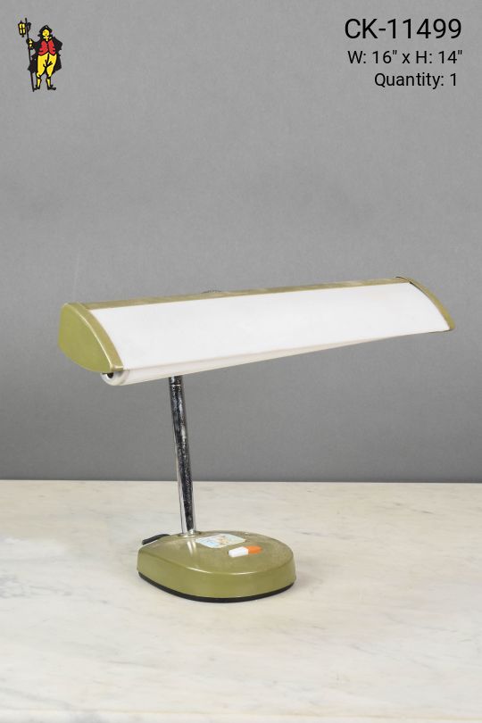 Green & White Fluorescent Desk Lamp