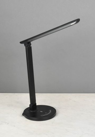 Adjustable Black LED Desk Lamp