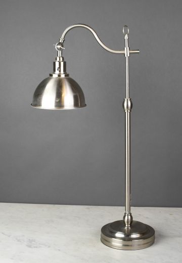 Nickel Metal Shaded Task Lamp