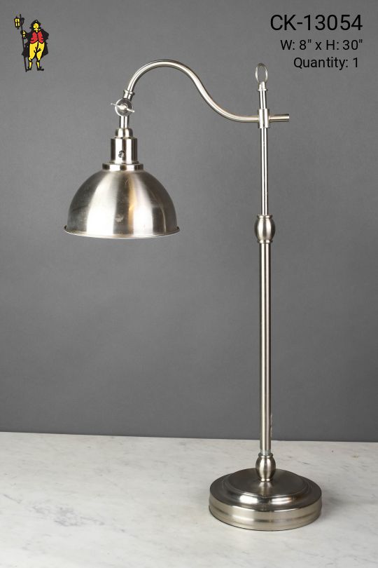 Nickel Metal Shaded Task Lamp