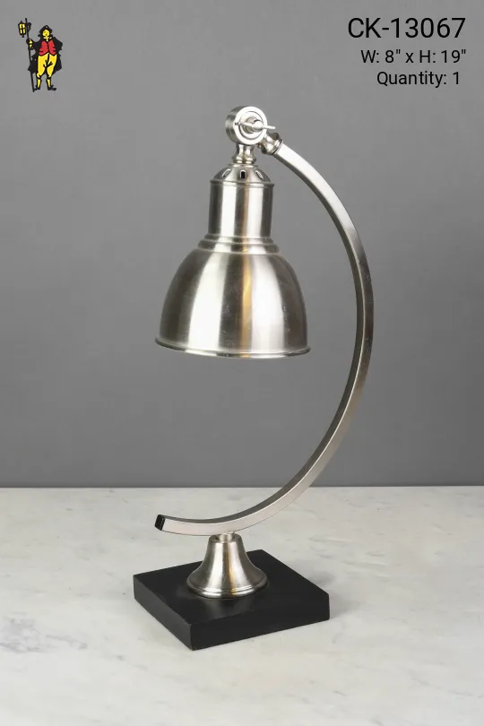 Modern Nickel Adjustable Task Lamp