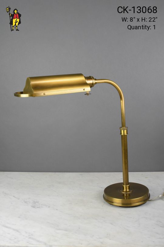 Metal Shaded Brass Task Lamp