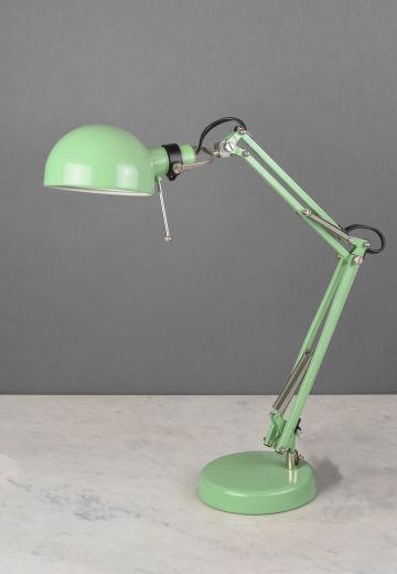 Painted Green Architect Desk Lamp