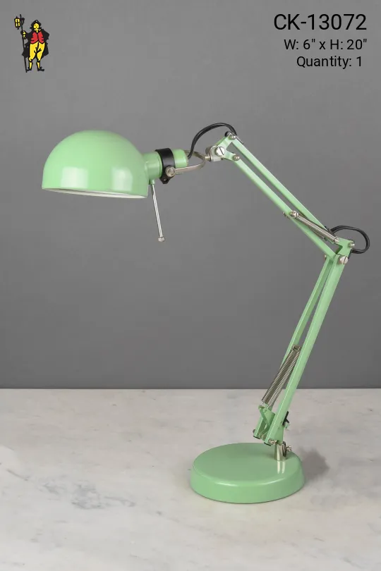 Painted Green Architect Desk Lamp