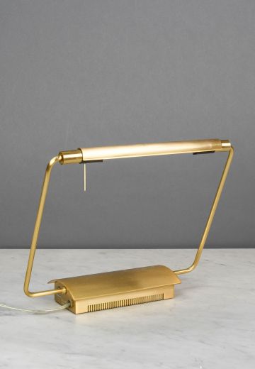 Brass Halogen Desk Lamp