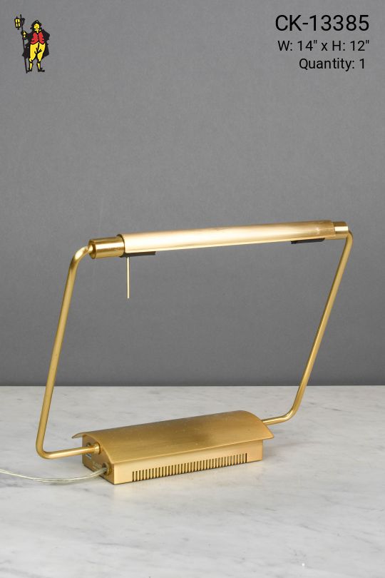Brass Halogen Desk Lamp