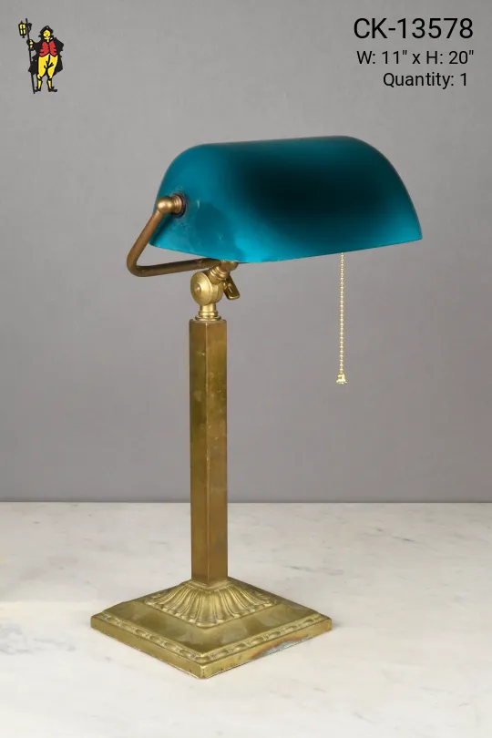 Brass Traditional Banker's Lamp